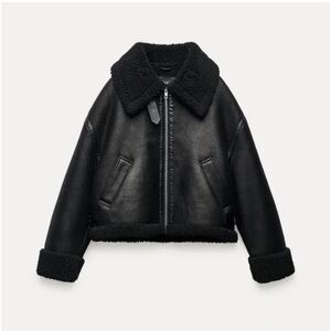 COPY - ZARA ZW COLLECTION DOUBLE-FACED BIKER JACKET